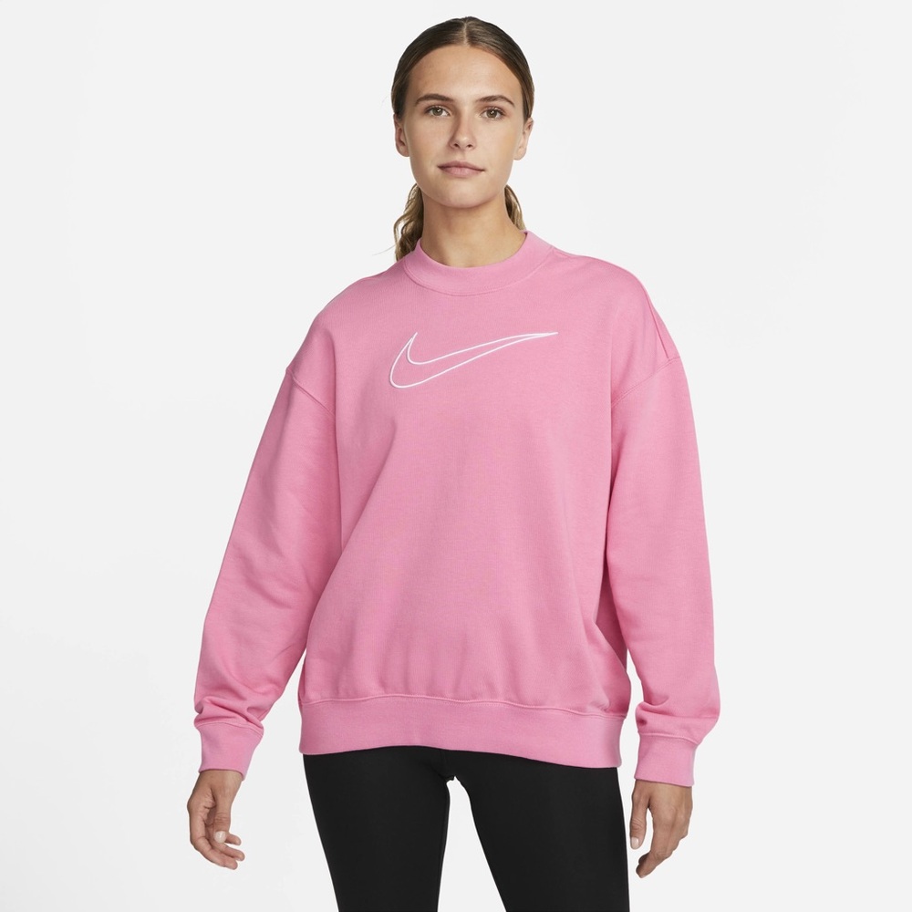 Nike Women's Pink Logo Sweatshirt